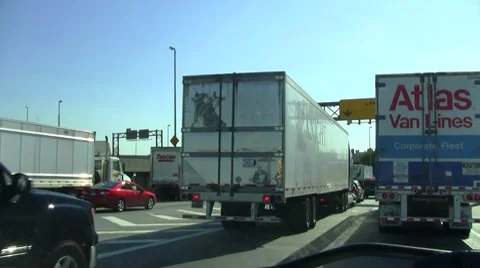 I95 traffic jam6 Stock Footage 8566817