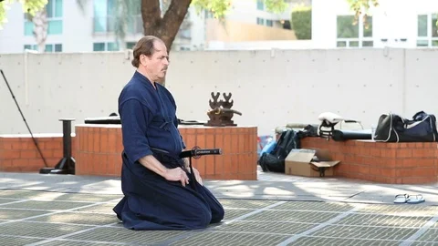 Iado Kata Demonstration 1 Video stock 93612514