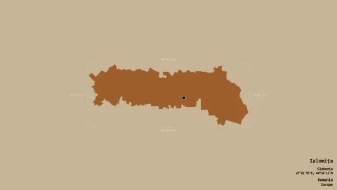 Ialomita - Romania. Bounding box. Pattern Stock Illustration