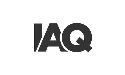 IAQ logo design template with strong and modern bold text. Initial based ve.. Stock Illustration