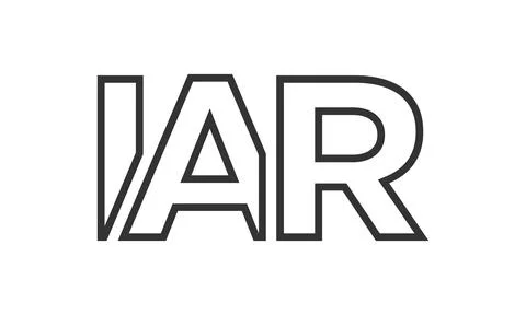 IAR logo design template with strong and modern bold text. Initial based ve.. Stock Illustration