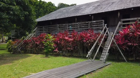Iban Longhouse Stock Footage 106053954