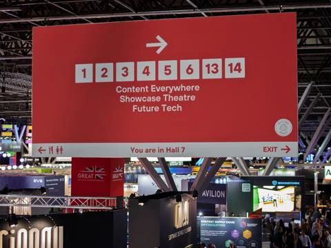 IBC 2026 Amsterdam: Navigating Showcase Theatre and Future Tech Stock Photos