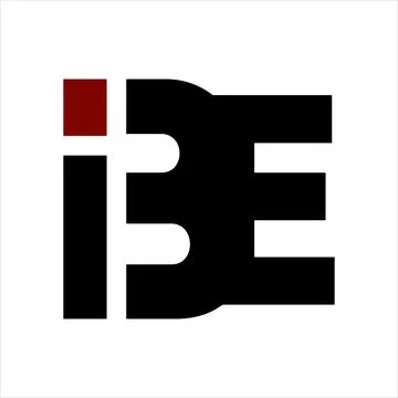 IBE, BE, BIE initials letter company logo Illustrazione stock