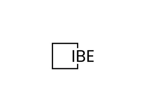 IBE letter initial logo design vector illustration Stock Illustration