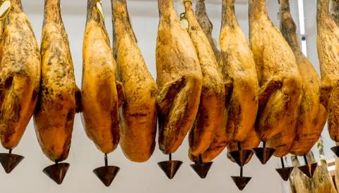 Iberian ham Stock Photos