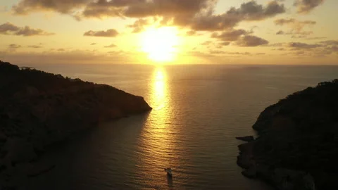 Ibiza beach. Cala Llonga beach, located in southern Ibiza, Spain. Stock Footage 131225528