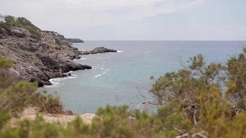 Ibiza cliffs, Image made from the top of an ibiza cliff 動画素材 106310690