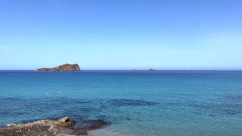 Ibiza famous beach view Stock Footage 195283425