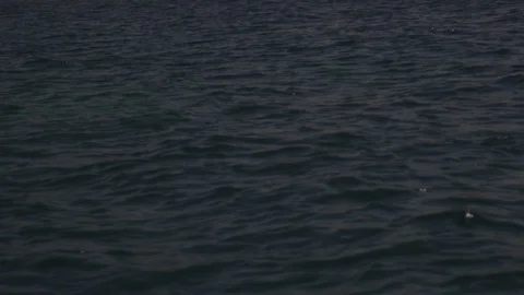 Ibiza Package 80 | slow motion deep blue dark waves in lake sea ocean Stock Footage 118710110
