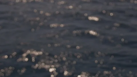 Ibiza Package 82 | slow motion deep blue waves in lake sea ocean sunlight Stock Footage 118710156
