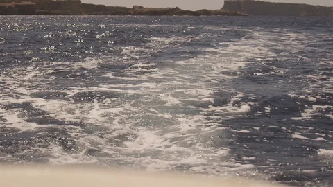 Ibiza Package 85 | slow motion blue waves in lake sea ocean sunlight Stock Footage 118710222