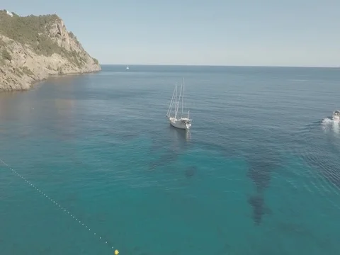 Ibiza ship approach Stock Footage 70816659