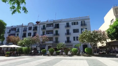 Ibiza Square pan 스톡 동영상 77243468