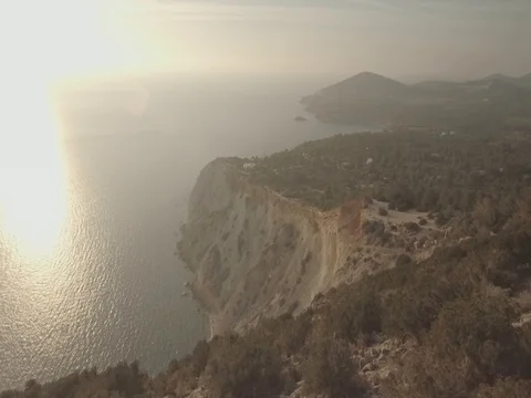 Ibiza Sundown aerial  Stock Footage 70816699