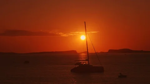 Ibiza sundown Stock Footage 123142442