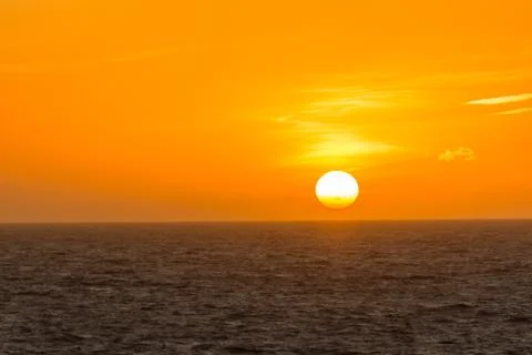Ibiza sunset from Cala Conta Comte in San Jose at Balearic Islands Spain. Stock Photos