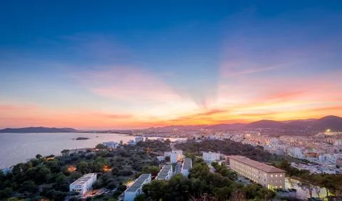 Ibiza sunset Stock Photos