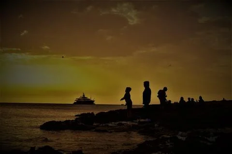 Ibiza sunset Stock Photos