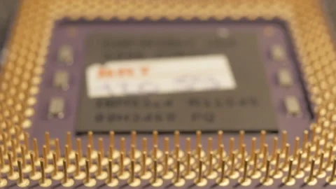 IBM 6x86l single core old cpu placed on a table Vídeos de archivo 149172507