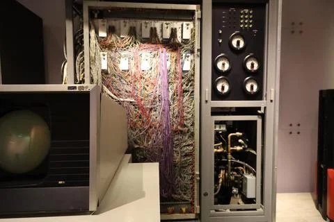 IBM machines, Computer science museum Mountain View California Stock Photos