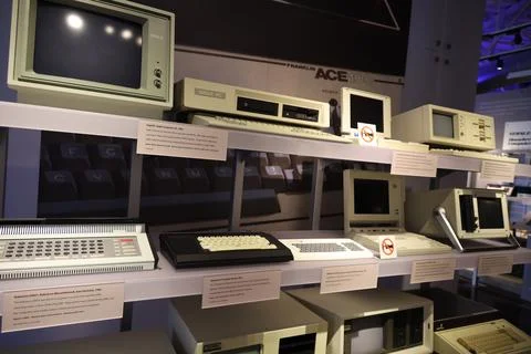 IBM machines, Computer science museum Mountain View California Stock Photos