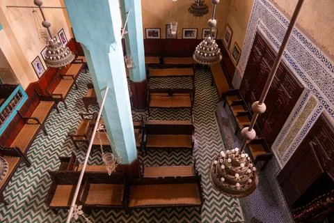 Ibn Danan Synagogue Interior - Fez, Morocco Stock Photos