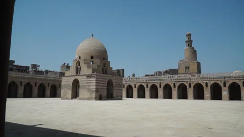 Ibn Tulun Mosque in Cairo , Egypt, Africa 스톡 동영상 249977217