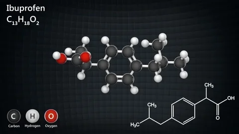Ibuprofen. Seamless loop. Stock Footage 154734556