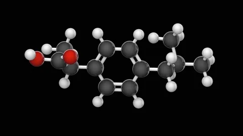 Ibuprofen. Seamless loop. RGB + Alpha (Transparent) channel Stock Footage 154734562