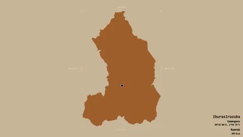 Iburasirazuba - Rwanda. Bounding box. Pattern 스톡 일러스트