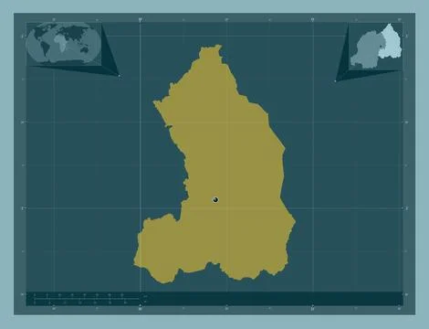 Iburasirazuba, Rwanda. Solid color shape Stock Illustration