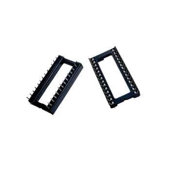 IC Base socket holder isolated on white Stock Photos