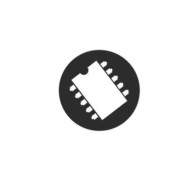 Ic electronic component icon illustration vector Ilustración de archivo