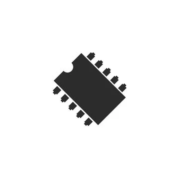 Ic electronic component icon vector design Illustrazione stock