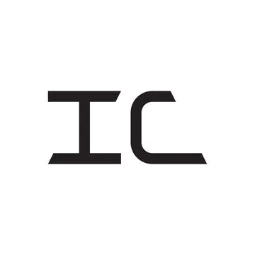 Ic initial letter vector logo icon Stock Illustration