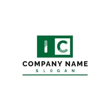 IC Logo Design. IC Letter Logo Vector Illustration - Vector Stock Illustration