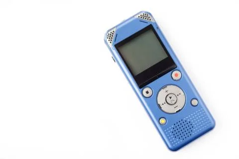 IC recorder on white isolate background Stock Photos