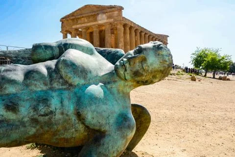 Icarus at Temple of Concord Stock Photos