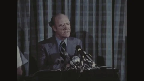 ICCS Canadian Delegate Mitchell W. Sharp interact during press conference - 1973 Stock Footage 99909575