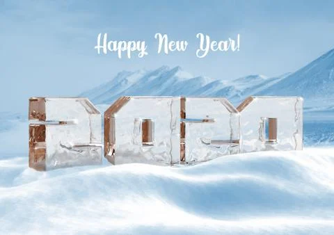 Ice 2020 Stock Illustration
