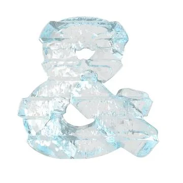 Ice 3d symbol with thick horizontal straps Stock-Illustration