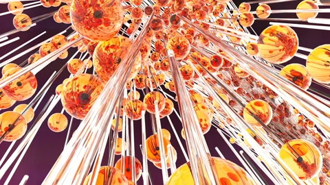 Ice abstract spheres flying in slow motion Stock Footage 89934871