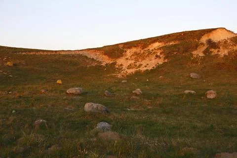 Ice age elevation evidence of the ice age character of the landscape in the Foto stock