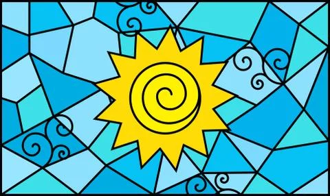 Ice and flame background Stock Illustration