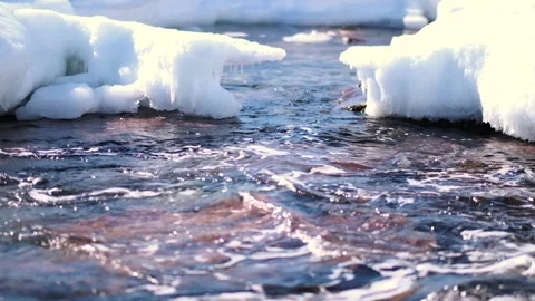 Ice and Ocean Slow Motion Stock Footage 150832899