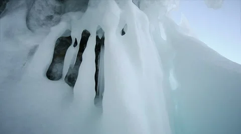 Ice and sky Stock Footage 40053516