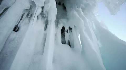 Ice and sky Stock Footage 40053522