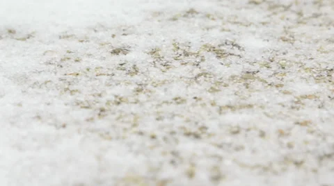 Ice and Sleet Fall on Pavement 動画素材 35760337