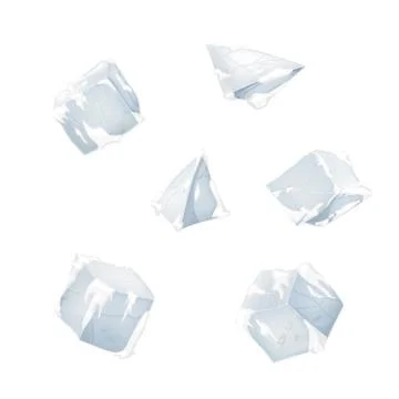 Ice and snow blocks. イラスト素材